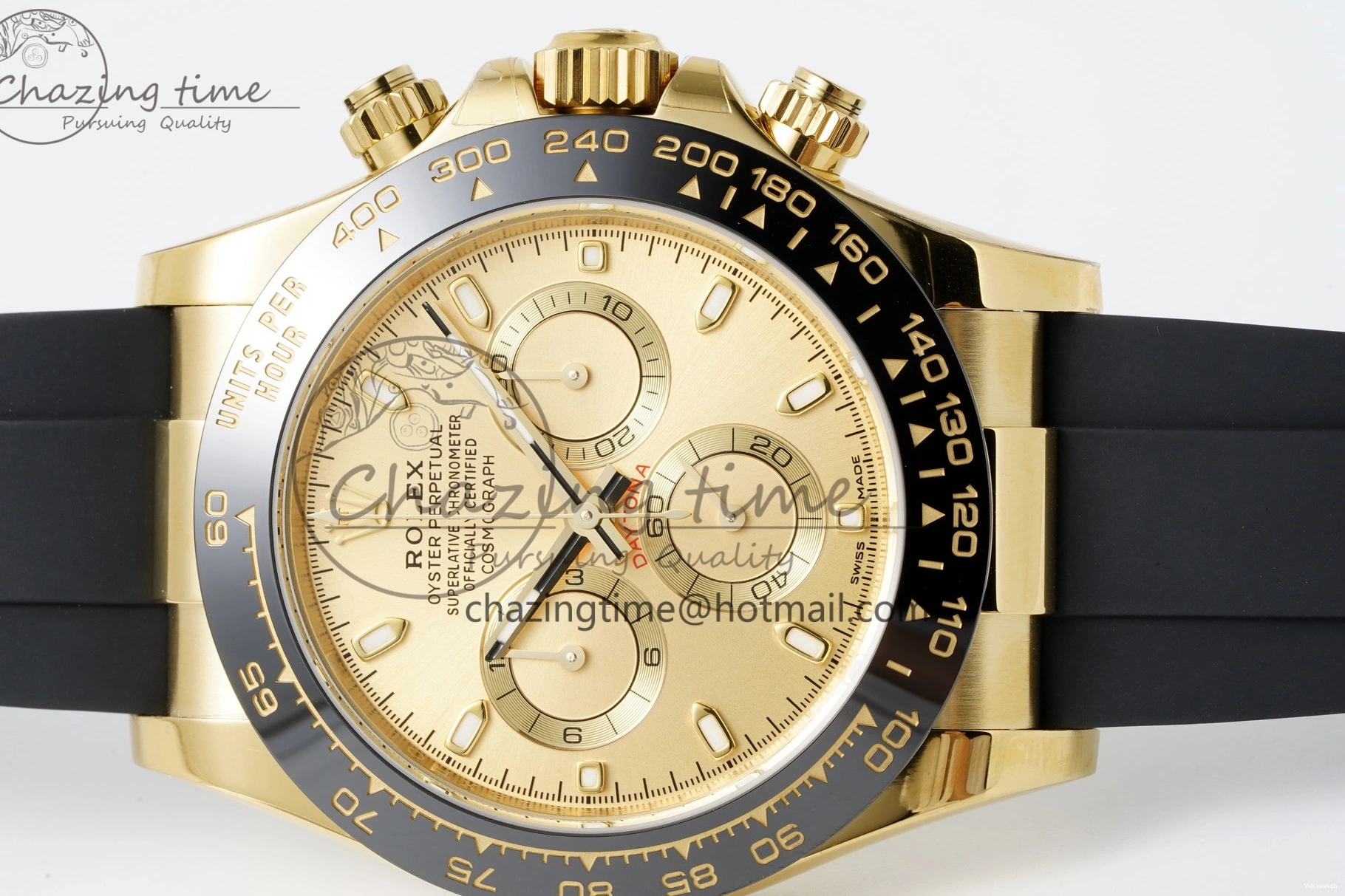 SA4130 Strap Rubber 1:1 Daytona BTF Best 116518 Lume on V2 Dial Oysterflex Edition YG 0523